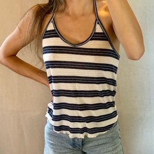 Aeropostale halter tie striped top.